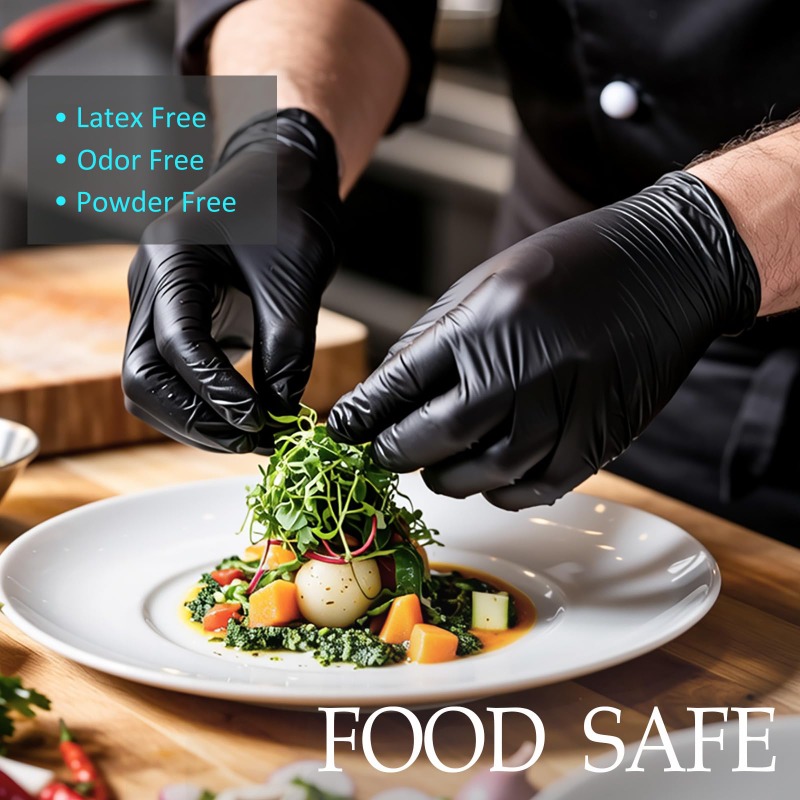 Nitrile Mechanic Glove - Gants jetables noirs en nitrile pour