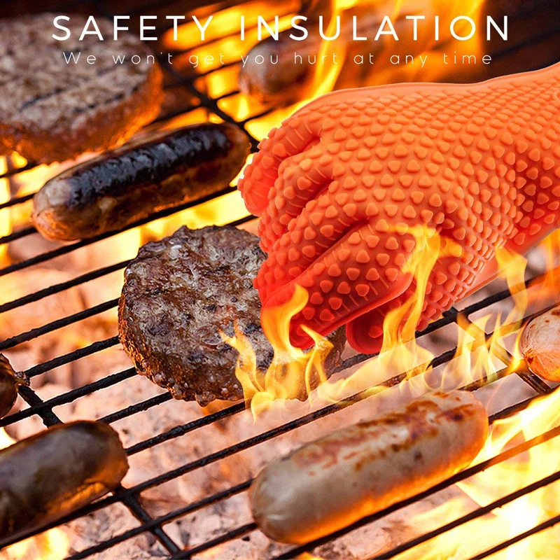 Oven Mitt Silicone - Gants de cuisson en silicone pour