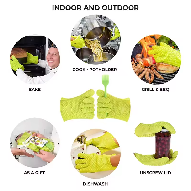 Gants de cuisson en silicone p - Oven Mitt Silicone avis et prix