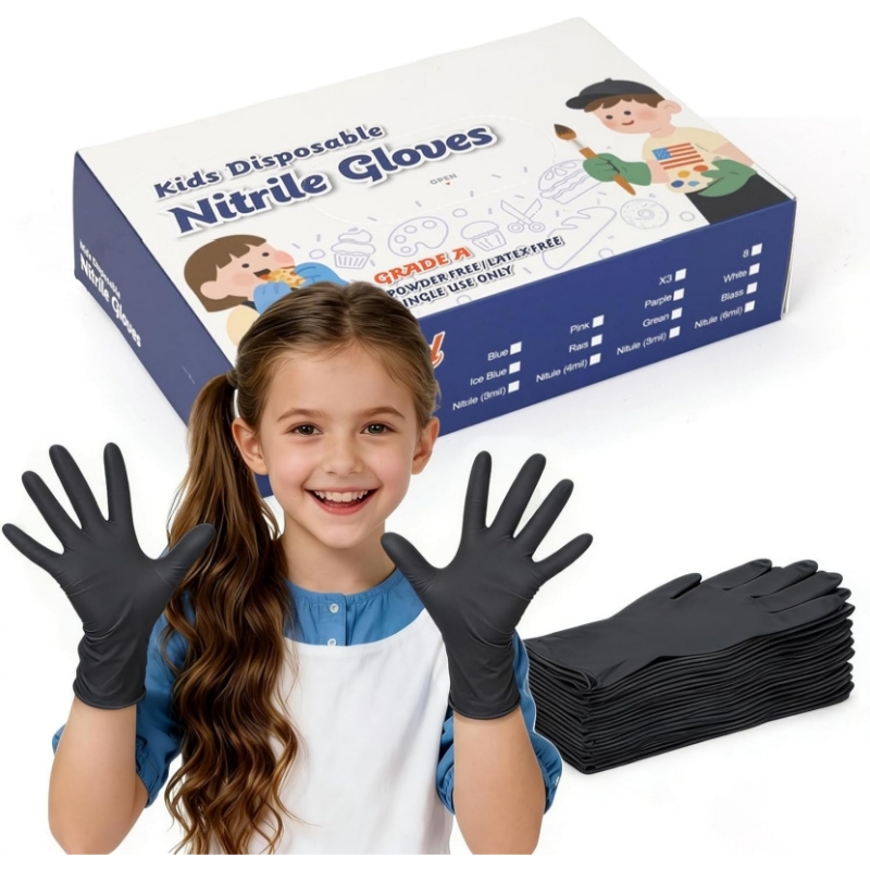 Gants jetables en nitrile noir - Latex Disposable Glove avis et prix
