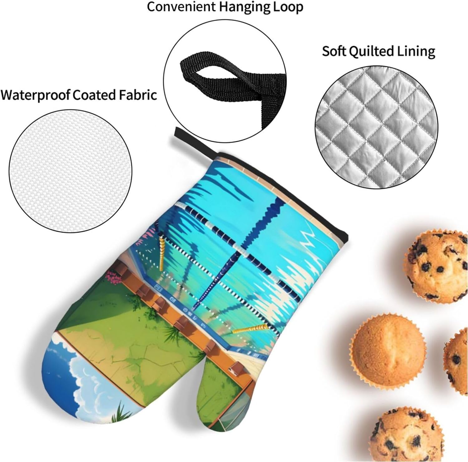 Mitaines et poêles de four en  - Oven Mitt Silicone avis et prix